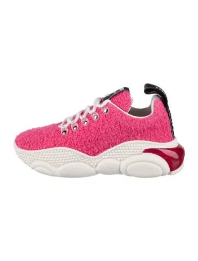 Pre-owned Moschino Chunky Sneakers In Pink