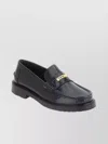 MOSCHINO CHUNKY SOLE LOAFERS WITH PENNY SLOT STRAP