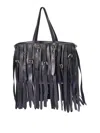 Moschino Cinture Tote Bag In Black