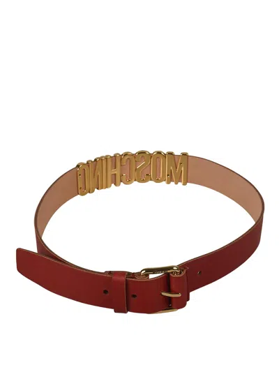 Moschino Belt In Red