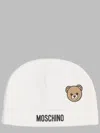 Moschino Classic Cotton Mini Hat For Kids In White