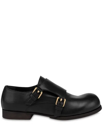 Moschino Klassische Monk-schuhe In Schwarz