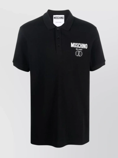 MOSCHINO CLASSIC POLO SHIRT WITH STRAIGHT HEM