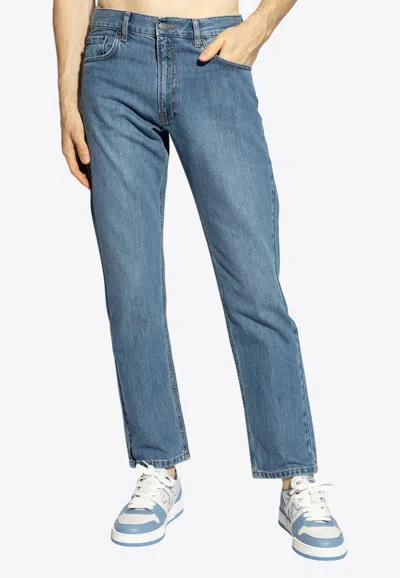 Moschino Classic Straight-leg Jeans In Blue