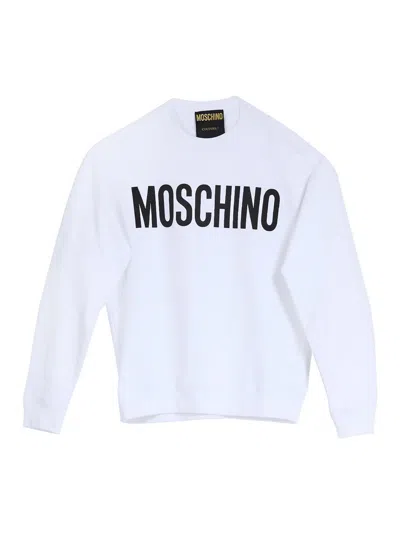 Moschino Sweatshirt With Logo In White