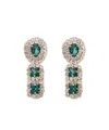 Moschino Crystal-embellished Earrings In Silver