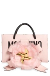 MOSCHINO MOSCHINO CLOUD FLORAL LEATHER TOTE