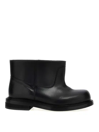 Moschino Clown Ankle Boots In Black