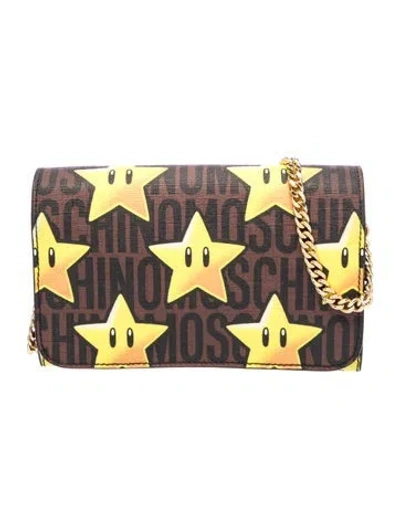 Pre-owned Moschino Clutch In Brown