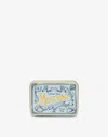 Moschino Square Shape Chain Shoulder Bag In Blue
