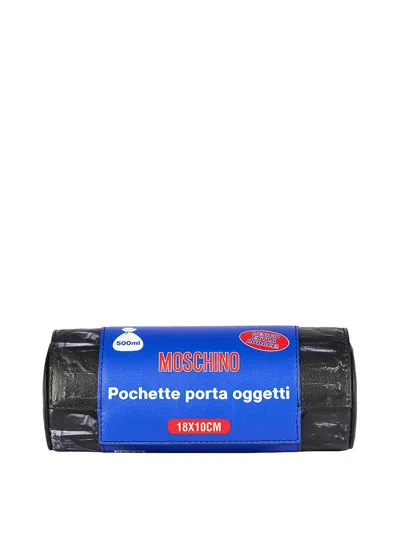 Moschino Clutch Trash Chic In Black