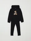 Moschino Teddy-print Drawstring Tracksuit In Black