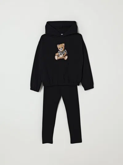 MOSCHINO CO-ORDS MOSCHINO KIDS COLOR BLACK,H28016002