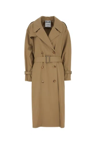 Moschino Coat-40 Nd  Female In Beige