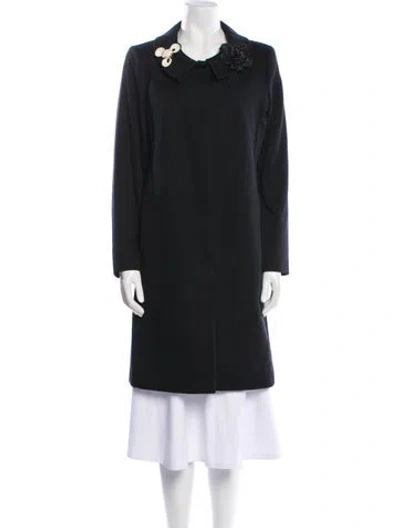 Pre-owned Moschino Coat In Black