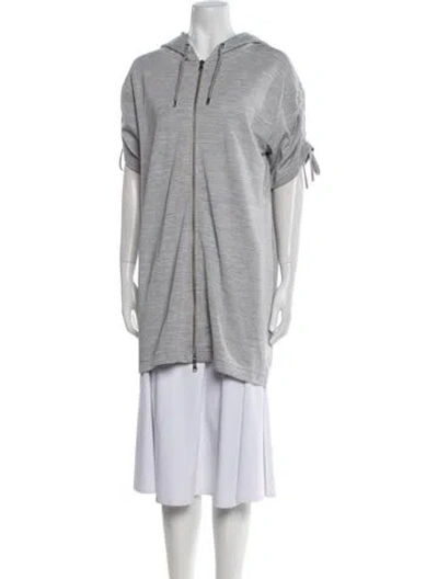 Pre-owned Moschino Coat In Gray