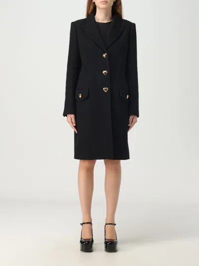 Moschino Coat  Couture Woman Color Black