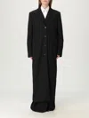 Moschino Long Tailored Coat In Black