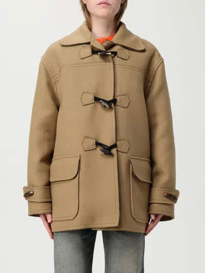 MOSCHINO COAT MOSCHINO JEANS WOMAN COLOR BROWN,H29734032
