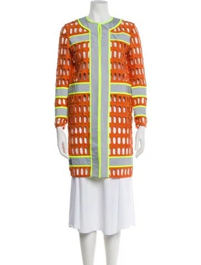 Pre-owned Moschino Coat In Orange