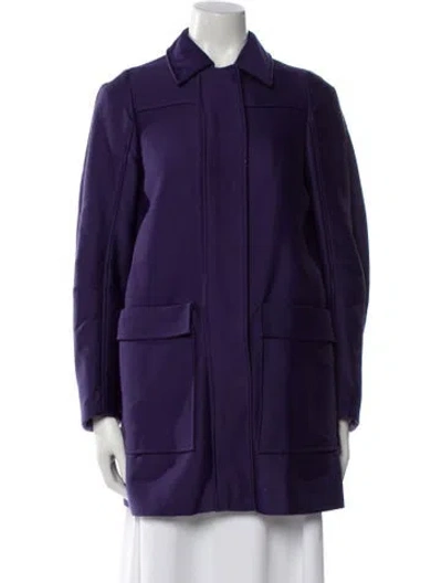 Pre-owned Moschino Coat In Purple