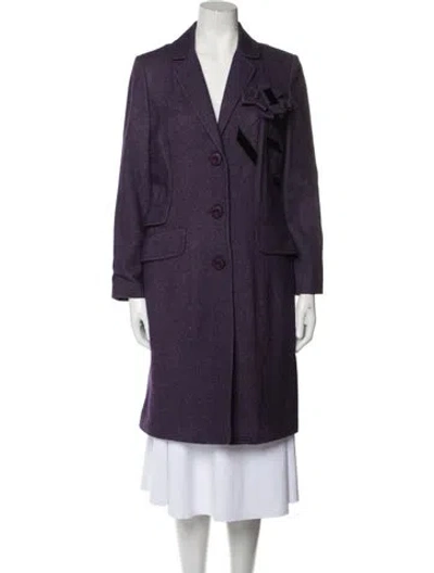 Pre-owned Moschino Coat In Purple