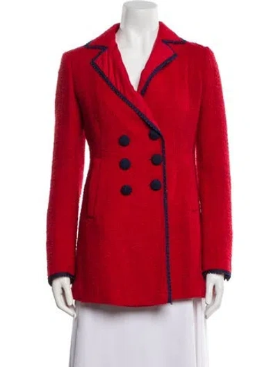Pre-owned Moschino Coat In Red