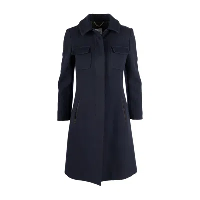 Moschino Coat With Breast Pockets - '10s In Blue