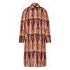 Moschino Abstract Printed Coat In Multi