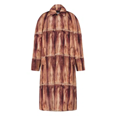 MOSCHINO COATS BROWN