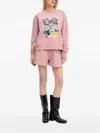 Moschino Collage-print Crew-neck Sweatshirt In Pink