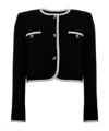 Moschino Crepe Short Jacket Blazer And Suits In Black