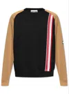 Moschino Color-block Long-sleeved Sweatshirt In Fantasia Nero