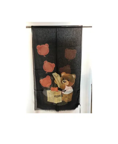 Moschino Color-impact Pattern Scarf In Black