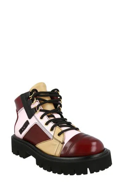 MOSCHINO MOSCHINO COLORBLOCK ANKLE BOOT