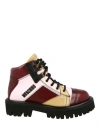 Moschino Colorblock Ankle Boots In Fantasy