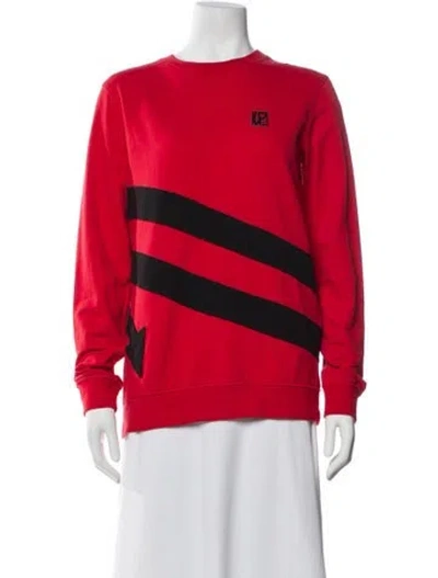 Pre-owned Moschino Colorblock Pattern Crew Neck Sweater