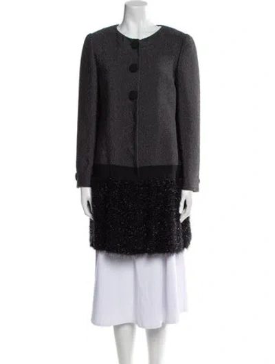 Pre-owned Moschino Colorblock Pattern Evening Jacket In Black