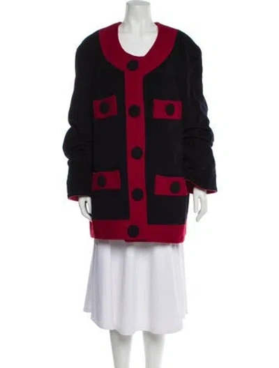 Pre-owned Moschino Colorblock Pattern Jacket In Multi