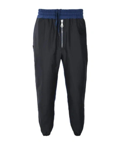 Moschino Colour-block Track Pant In Black