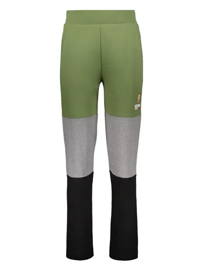 Moschino Colour-block Trousers In Black