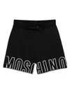 Moschino Black Logo Print Shorts