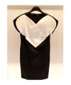 Moschino Contrast-color Stitching Dress In Black