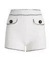 Moschino Cotton Shorts Textured Fabric In Black
