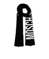 Moschino Contrasting Scarf In Black