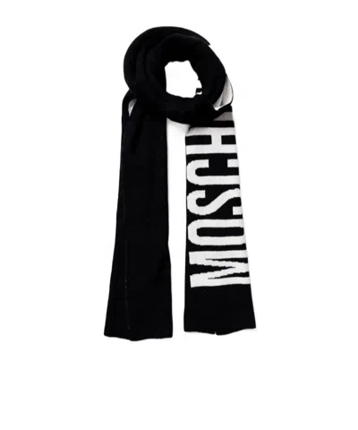 Moschino Contrasting Scarf In Black