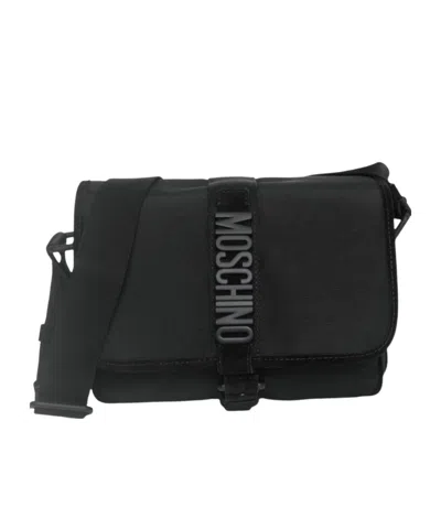 Moschino Cordura Crossbody Bag In Black