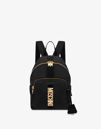 Moschino Cordura Nylon Backpack Medium In Black