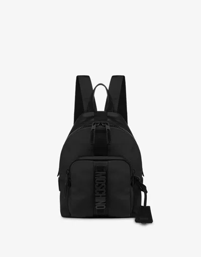 Moschino Cordura Nylon Backpack Medium In Black