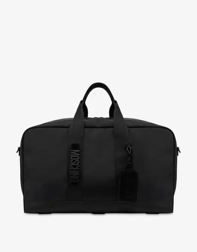 Moschino Cordura Nylon Duffel Bag In Black